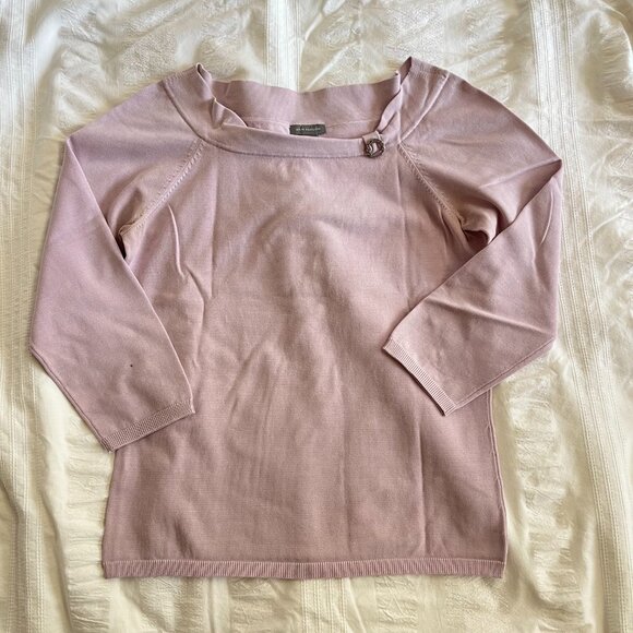 Ann Taylor lilac knit top 3/4 sleeve size M - Picture 4 of 6